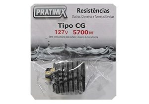 2422 RESISTENCIA PRATIMIX TIPO GORDUCHA CG 4T 127v 5500w