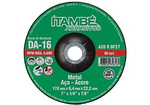 510 DISCO DE DESBASTE ITAMBE 9x1/4x7/8 3T