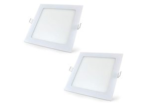 8118 LUMINARIA LED EMBUT ECONOMAX QUAD. 22,5x22,5cm 18W 6500K BI