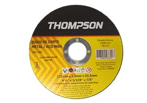 8747 DISCO DE CORTE P/ FERRO THOMPSON 4 .1/2 INOX