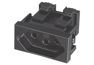 8850 MODULO MEC-TRONIC PETRA 1 TOM. 2P+T 10A PRETO 39600