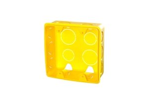 9285 CAIXA DE LUZ PVC KRONA AMARELA 4x4