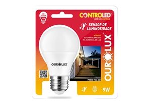 9643 LAMPADA SENSOR DE LUMINOSIDADE 9W 6500K OUROLUX 20483