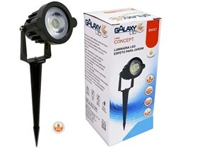 9764 ESPETO DE JARDIM GALAXY 5W 3000K LUZ AMARELA BIVOLT 1760