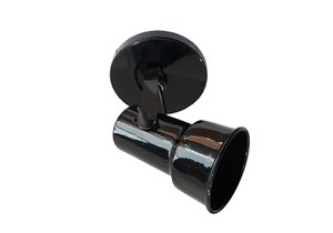 9798 SPOT BULBO SOBREPOR P/ 1 LAMP. E27 PRETO