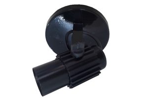 9802 SPOT ALETADO SOBREPOR P/ 1 LAMP. PRETO