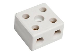 9841 CONECTOR DE PORCELANA  2 POLOS 10mm THOMPSON