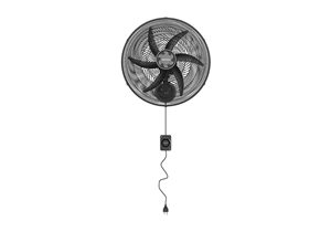 10113 VENTILADOR PAREDE MONTA FACIL 50CM 6P PRETO 127V 135W 11421