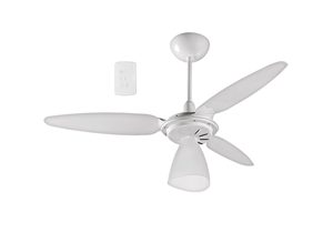 10116 VENTILADOR DE TETO WIND LIGTH BRANCO LUSTRE 127V 130V 406